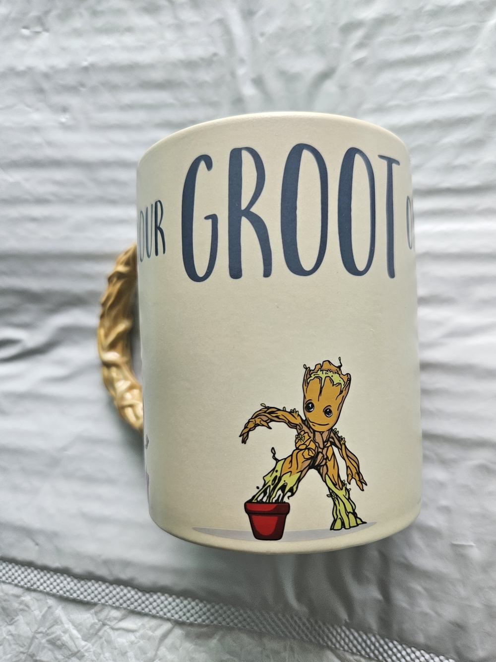 official Marvel Guardians of the Galaxy Groot "Get Your Groot On!" Ceramic Mug. - Picture 2 of 5